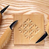 Simple Wood Carving Art icon