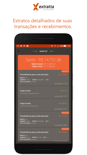 Extratta Meios de Pagamento Screen 3