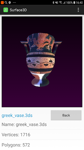 Android application Surface 3D screenshort