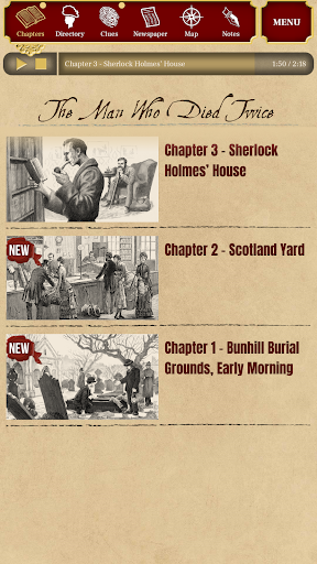 Sherlock Mysteries Screen 2