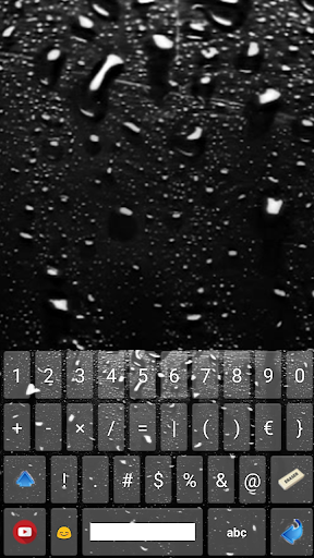 Animated rain keyboard 2020
