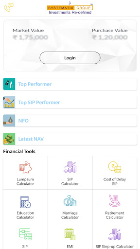 Android application Systematix MF screenshort
