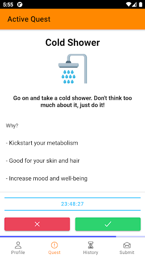 Android application Amazing Day screenshort