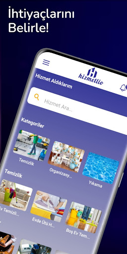 Android application Hizmetlio screenshort