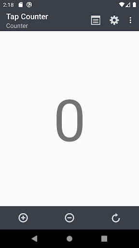 Android application Tap Counter screenshort