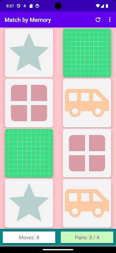 Android application Match Pictures screenshort