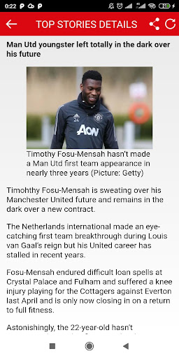 Breaking News for Man United P Screen 3