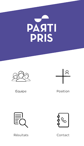 Android application Parti Pris screenshort