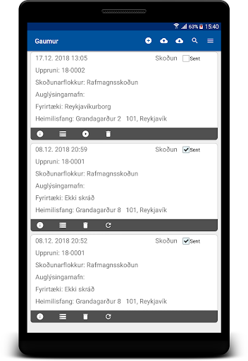 Android application Gaumur screenshort