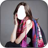 Girl In Scarf Photo Montage icon