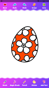 раскрашивание пасхальных яиц