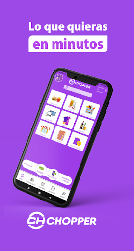 Android application Chopper Delivery screenshort