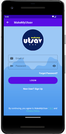 Android application MakeMyUtsav screenshort