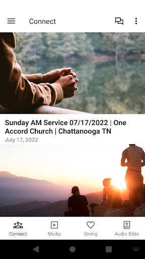 Android application One Accord App screenshort