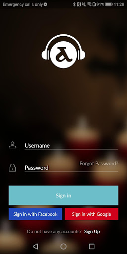 Android application Anaphora Radio screenshort