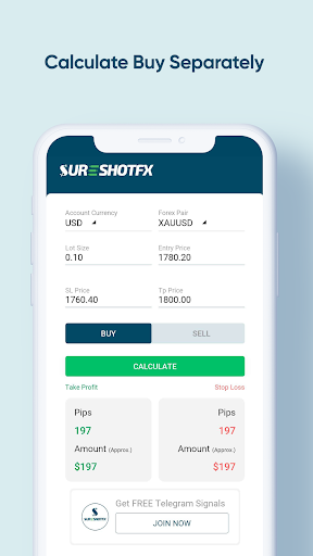SureShotFX - Pip Calculator Screen 3