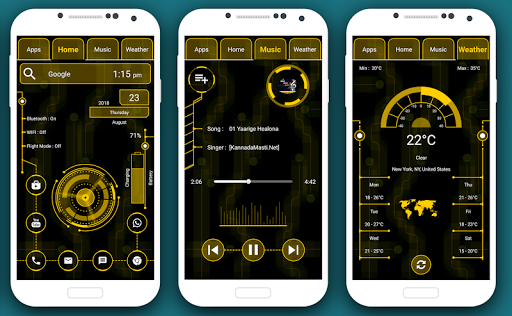 Screenshot of Ultra Modern Launcher - Hitech