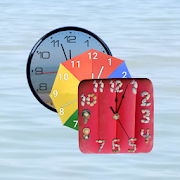 Holiday Beach Clockfaces for Battery Saving Clocks