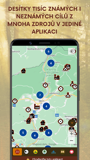 Android application Aplikace do přírody screenshort