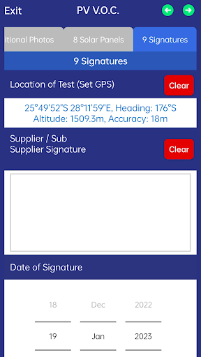 Inspexion Reports Screen 2
