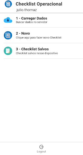 Checklist Operacional Screen 2