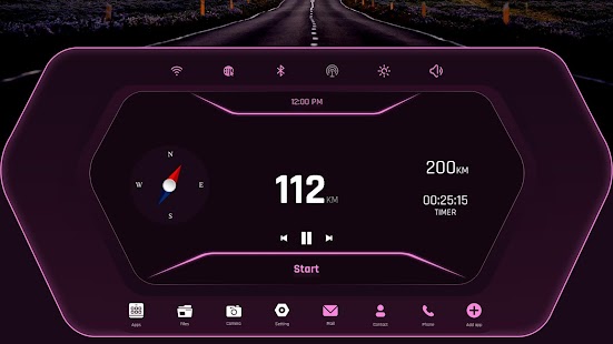 Drive Safe : Car Launcher Captura de pantalla
