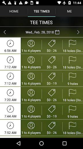 Spring Park Golf Tee Times Screen 3