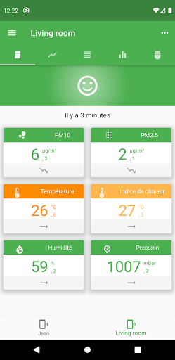 Android application AirPM screenshort