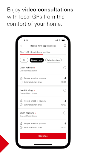 Screenshot of HealthyLife by HSBC Life