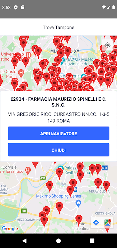 Trova Tamponi Farmacie Screen 3
