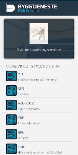 NOBBskanner Screen 2