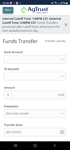 AgTrust Farm Credit Screen 3