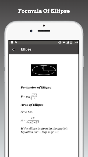 Screenshot of Area and Volume Calculator
