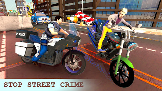 US Police Moto Bike Chase: Crime Cop Bike Games  screenshots 1