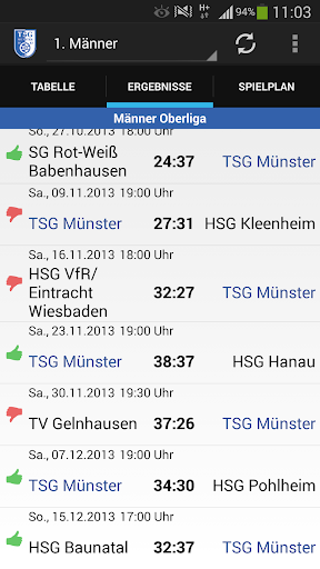 TSG Münster Handball Screen 2