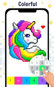 Pixel Art Color by number Game
