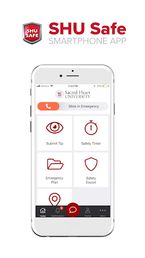 Android application SHU Safe screenshort
