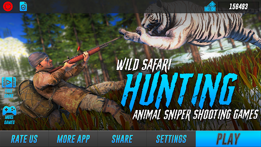鹿狩猎 - 动物游戏
