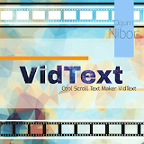 Cool Scroll Text Maker VidText icon