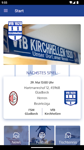 Android application VfB Kirchhellen e.V. screenshort