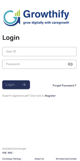 Growthify - Mobile Trading Screen 2