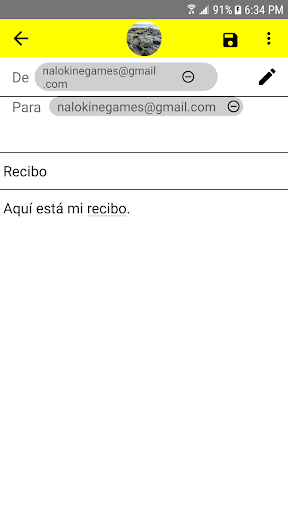 Vista previa de la aplicación