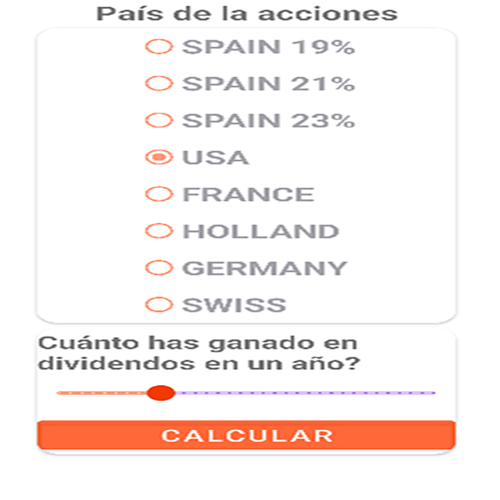 Android application Dividend Taxes screenshort