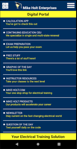 Mike Holts Electrical Toolbox Screen 2