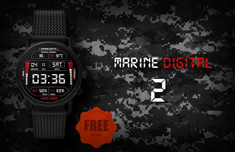 Marine Digital 2 Watch Face
