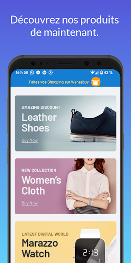 Android application Wenzebuy screenshort