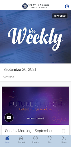Android application West Jackson Baptist Church screenshort