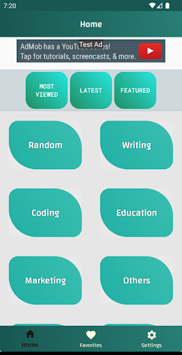 Android application Awesome GPT Prompts screenshort