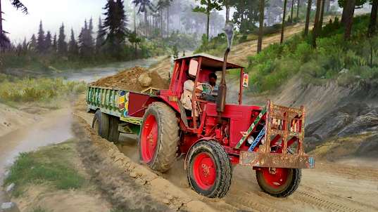 Cargo Tractor Trolley Driving