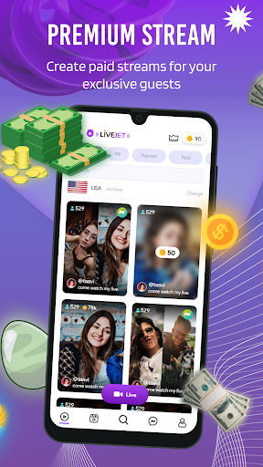 Livejet-Live Stream, Go Live Screen 2